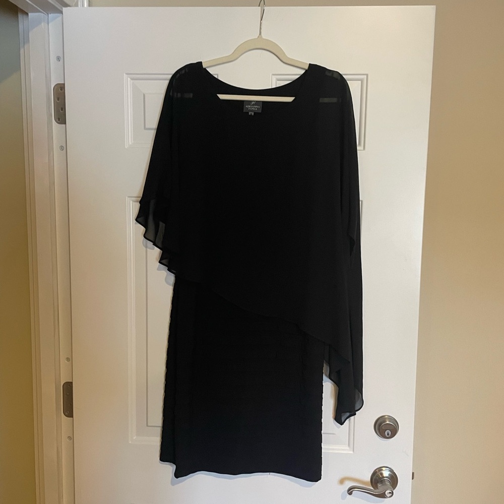 Adrianna Papell Black Asymmetrical Dress